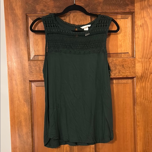 H&M Tops - H&M Green Sleeveless Top, Medium